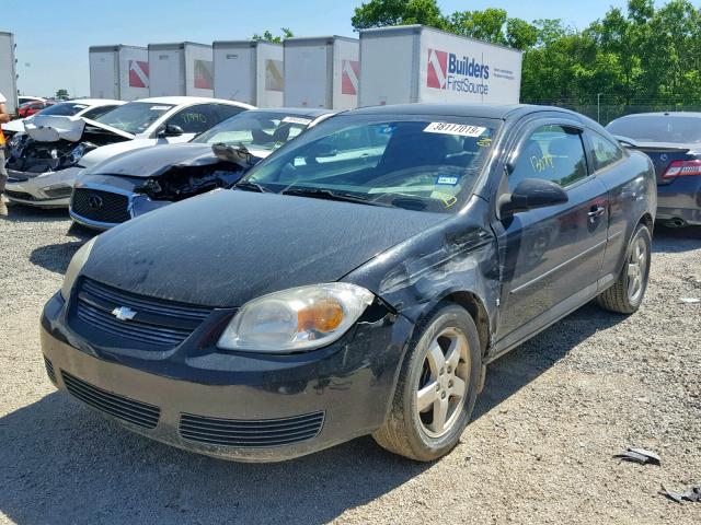 1G1AL15F977192401 - 2007 CHEVROLET COBALT LT BLACK photo 2