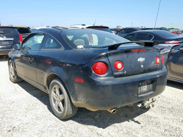 1G1AL15F977192401 - 2007 CHEVROLET COBALT LT BLACK photo 3