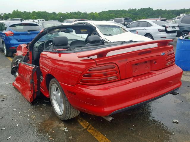 1FALP45T3SF111408 - 1995 FORD MUSTANG GT RED photo 3