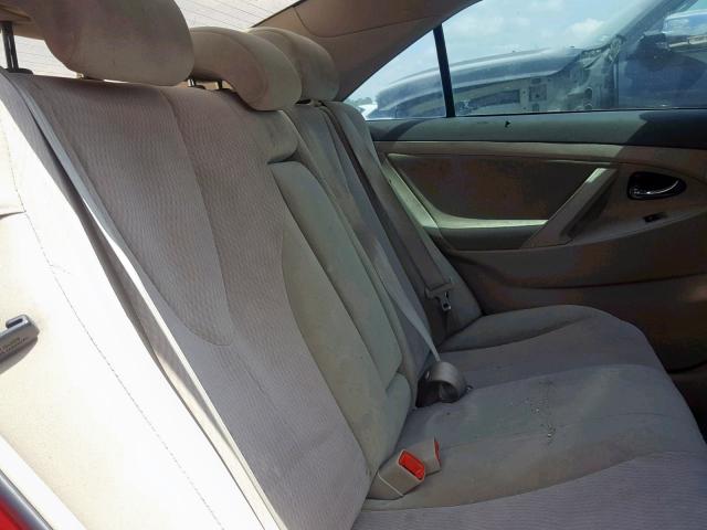 4T4BF3EK6AR064655 - 2010 TOYOTA CAMRY BASE RED photo 6