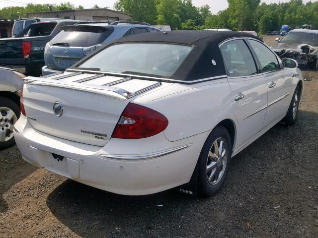 2G4WD532851259903 - 2005 BUICK LACROSSE C WHITE photo 4