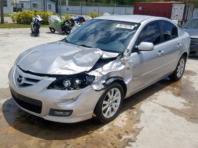 JM1BK323771663257 - 2007 MAZDA 3 S SILVER photo 2