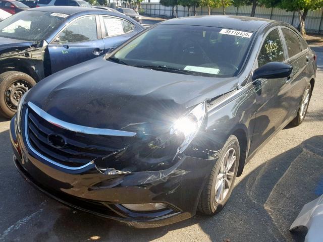 5NPEB4AC2DH672585 - 2013 HYUNDAI SONATA GLS BLACK photo 2