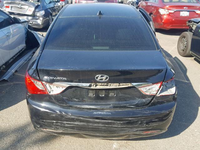 5NPEB4AC2DH672585 - 2013 HYUNDAI SONATA GLS BLACK photo 9