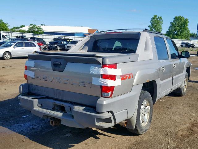 3GNEK13T82G221279 - 2002 CHEVROLET AVALANCHE TAN photo 4