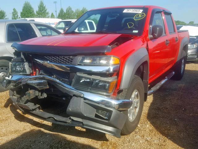 1GCDS13E378198156 - 2007 CHEVROLET COLORADO RED photo 2