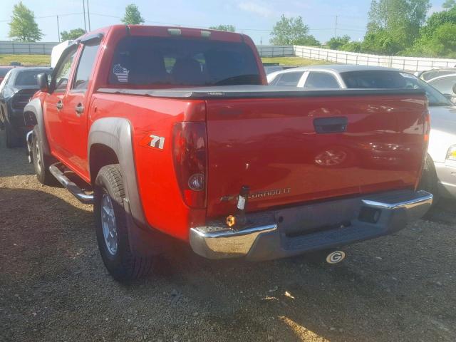 1GCDS13E378198156 - 2007 CHEVROLET COLORADO RED photo 3