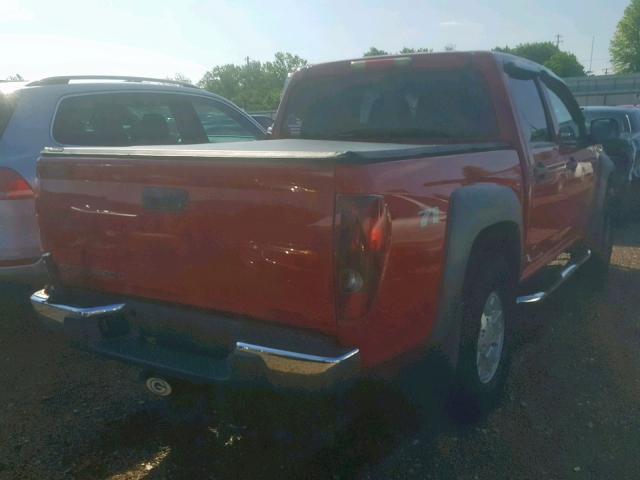 1GCDS13E378198156 - 2007 CHEVROLET COLORADO RED photo 4