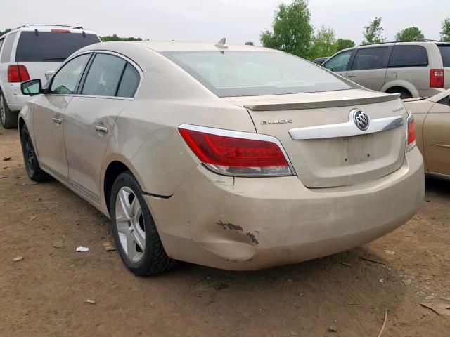 1G4GA5EC2BF177754 - 2011 BUICK LACROSSE C TAN photo 3