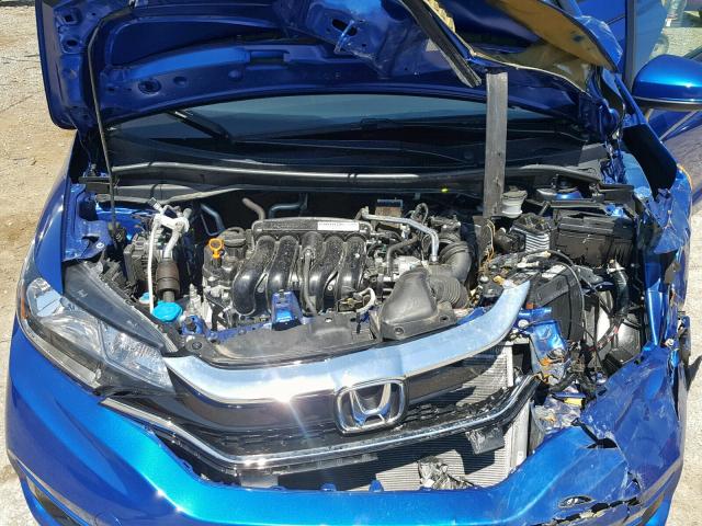 3HGGK5H48KM704073 - 2019 HONDA FIT LX BLUE photo 7