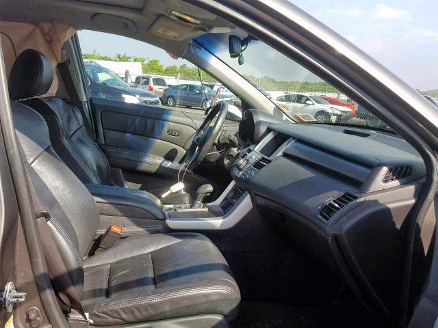 5J8TB18558A012133 - 2008 ACURA RDX TECHNO GRAY photo 5