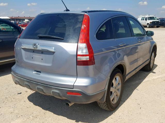 JHLRE38718C027572 - 2008 HONDA CR-V EXL SILVER photo 4