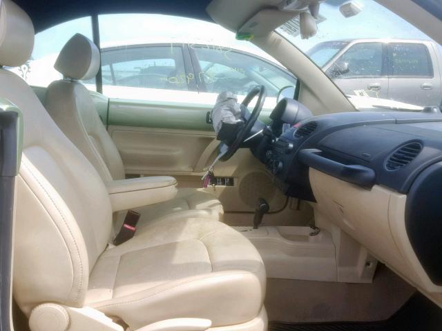 3VWRG31Y49M400434 - 2009 VOLKSWAGEN NEW BEETLE მწვანე ფოტო 5