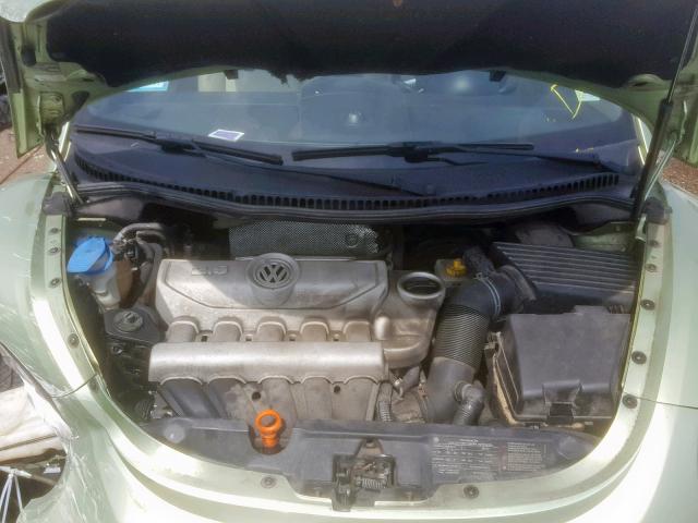 3VWRG31Y49M400434 - 2009 VOLKSWAGEN NEW BEETLE მწვანე ფოტო 7