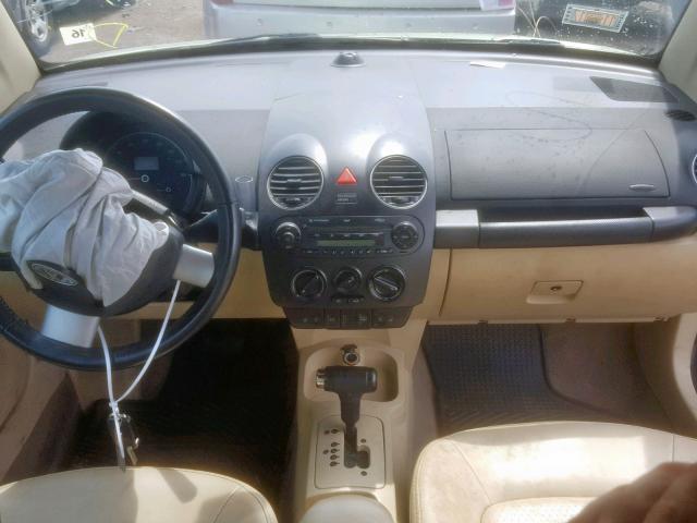 3VWRG31Y49M400434 - 2009 VOLKSWAGEN NEW BEETLE მწვანე ფოტო 9