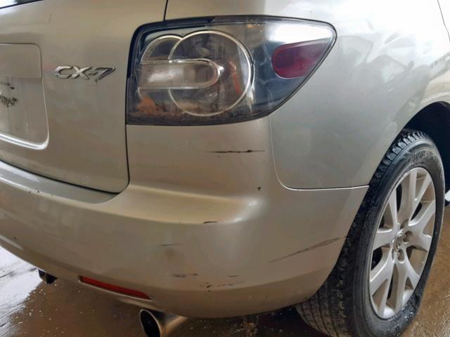 JM3ER293970146368 - 2007 MAZDA CX-7 SILVER photo 9