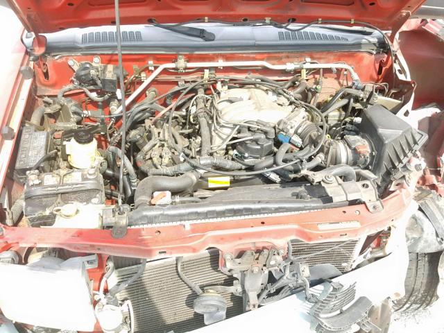 5N1ED28T21C504615 - 2001 NISSAN XTERRA XE RED photo 7