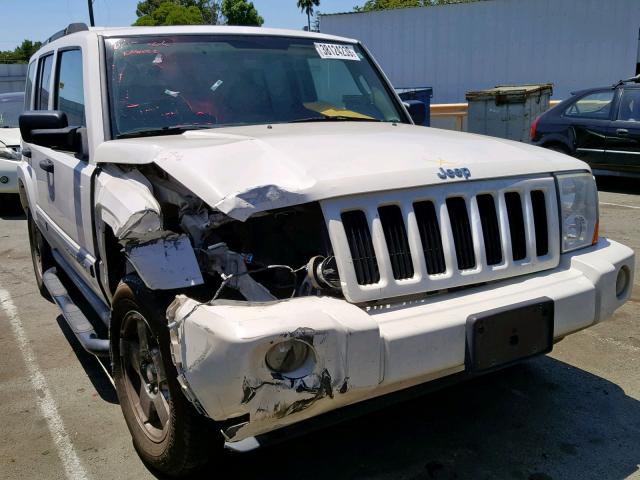 1J8HG48N26C178661 - 2006 JEEP COMMANDER WHITE photo 1