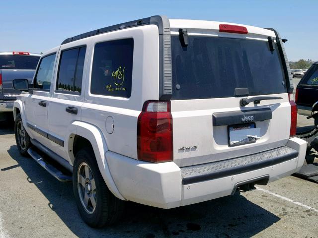 1J8HG48N26C178661 - 2006 JEEP COMMANDER WHITE photo 3