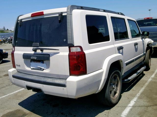1J8HG48N26C178661 - 2006 JEEP COMMANDER WHITE photo 4