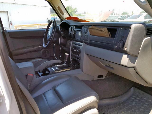 1J8HG48N26C178661 - 2006 JEEP COMMANDER WHITE photo 5