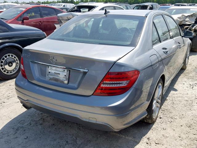 WDDGF4HB7DR262941 - 2013 MERCEDES-BENZ C 250 SILVER photo 4