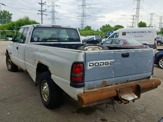 3B7KC23682M215864 - 2002 DODGE RAM 2500 WHITE photo 3