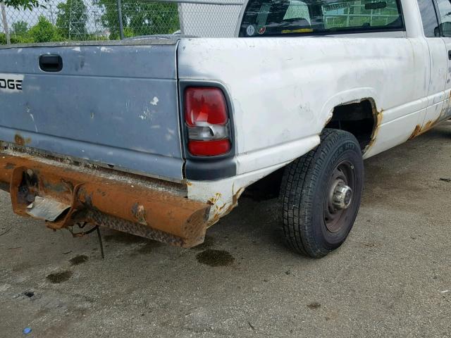 3B7KC23682M215864 - 2002 DODGE RAM 2500 WHITE photo 9