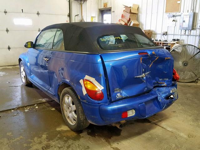 3C3EY55E35T307659 - 2005 CHRYSLER PT CRUISER BLUE photo 3