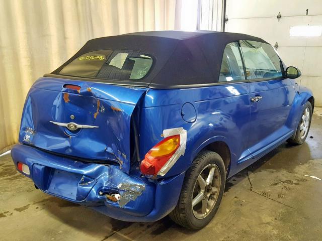 3C3EY55E35T307659 - 2005 CHRYSLER PT CRUISER BLUE photo 4