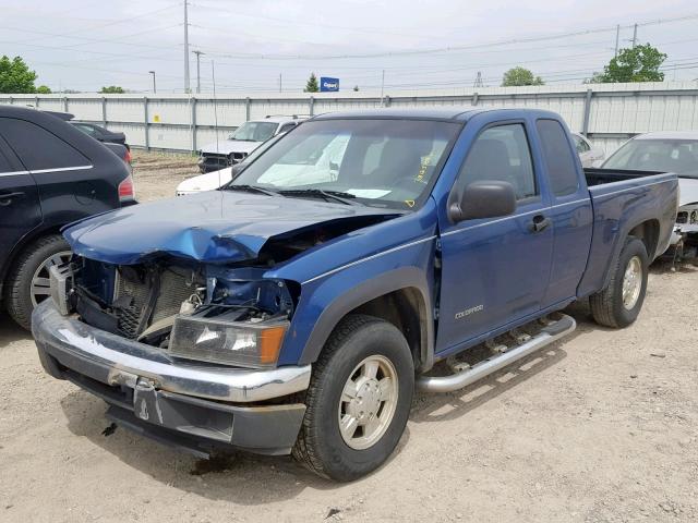 1GCCS196558208744 - 2005 CHEVROLET COLORADO BLUE photo 2