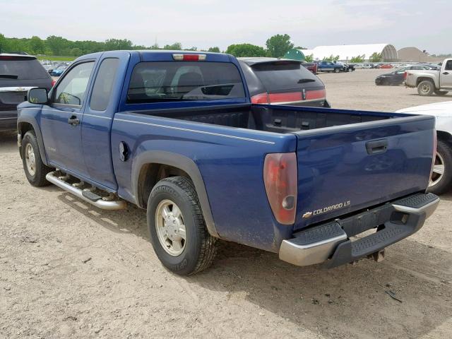 1GCCS196558208744 - 2005 CHEVROLET COLORADO BLUE photo 3