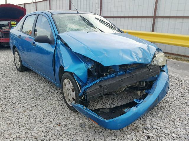 1FAFP34N77W352504 - 2007 FORD FOCUS ZX4 BLUE photo 1