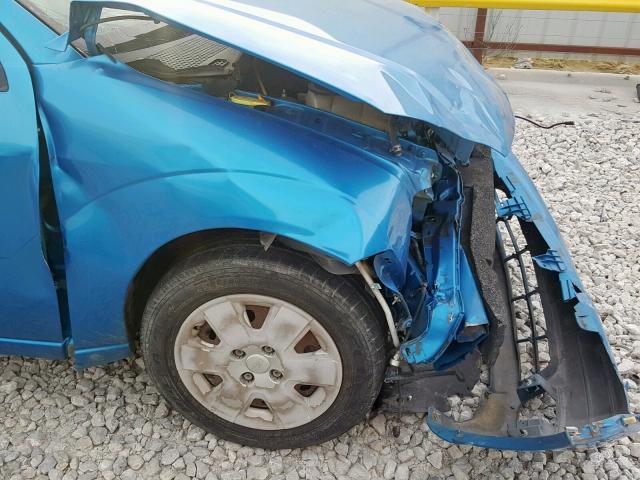 1FAFP34N77W352504 - 2007 FORD FOCUS ZX4 BLUE photo 9