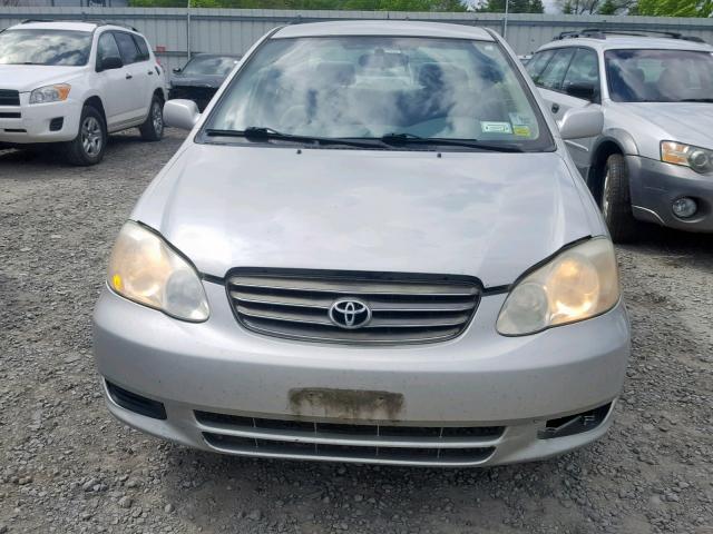 2T1BR38E94C315309 - 2004 TOYOTA COROLLA CE SILVER photo 9