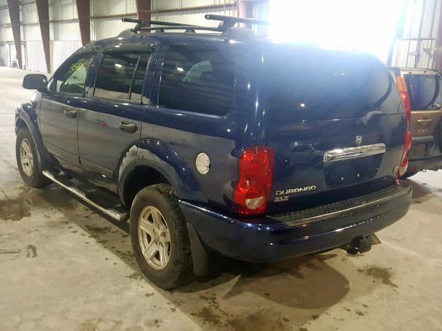 1D4HB48D54F160361 - 2004 DODGE DURANGO SL BLUE photo 3