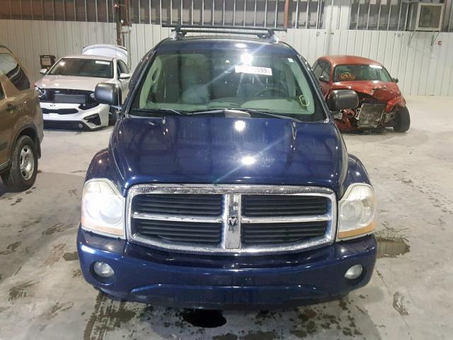 1D4HB48D54F160361 - 2004 DODGE DURANGO SL BLUE photo 9