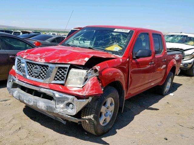 1N6AD07W58C429399 - 2008 NISSAN FRONTIER C RED photo 2