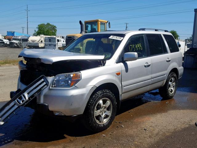 5FNYF18368B052266 - 2008 HONDA PILOT SE SILVER photo 2