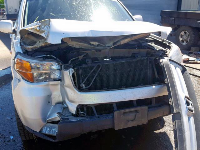 5FNYF18368B052266 - 2008 HONDA PILOT SE SILVER photo 9