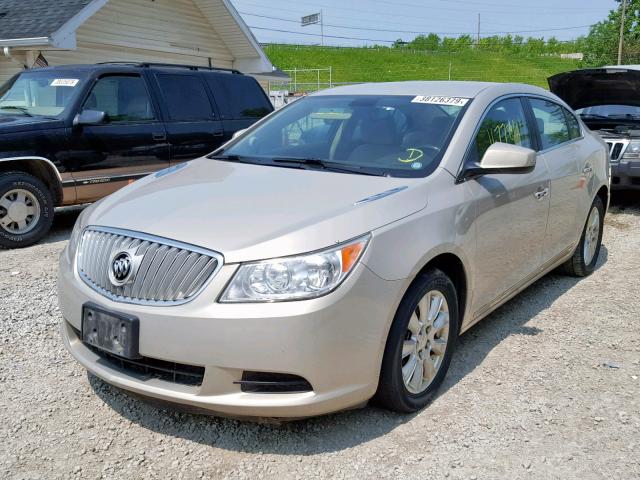 1G4GA5EC8BF185454 - 2011 BUICK LACROSSE C BEIGE photo 2