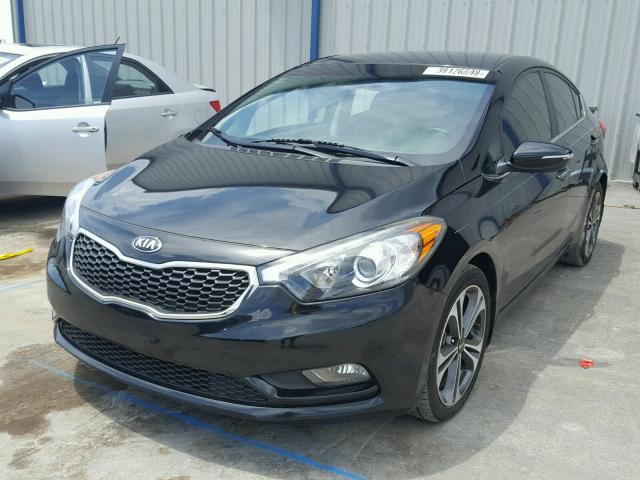 KNAFX4A87E5117440 - 2014 KIA FORTE EX BLACK photo 2