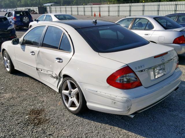 WDBUF56X49B418269 - 2009 MERCEDES-BENZ E 350 WHITE photo 3