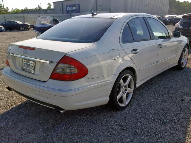 WDBUF56X49B418269 - 2009 MERCEDES-BENZ E 350 WHITE photo 4