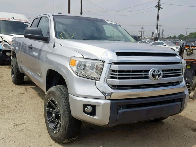 5TFUM5F13FX062544 - 2015 TOYOTA TUNDRA DOU SILVER photo 1