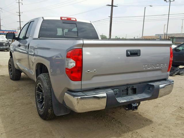 5TFUM5F13FX062544 - 2015 TOYOTA TUNDRA DOU SILVER photo 3