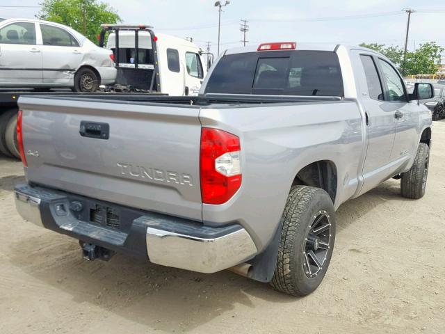 5TFUM5F13FX062544 - 2015 TOYOTA TUNDRA DOU SILVER photo 4