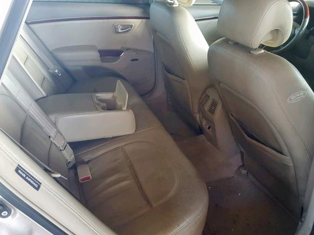 KMHFC46F27A218722 - 2007 HYUNDAI AZERA SE TAN photo 6