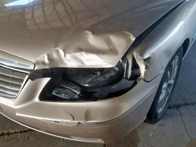 KMHFC46F27A218722 - 2007 HYUNDAI AZERA SE TAN photo 9