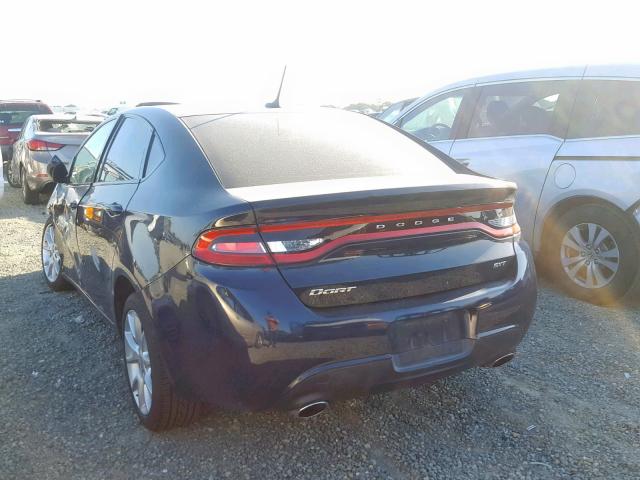 1C3CDFBA2DD299472 - 2013 DODGE DART SXT BLUE photo 3